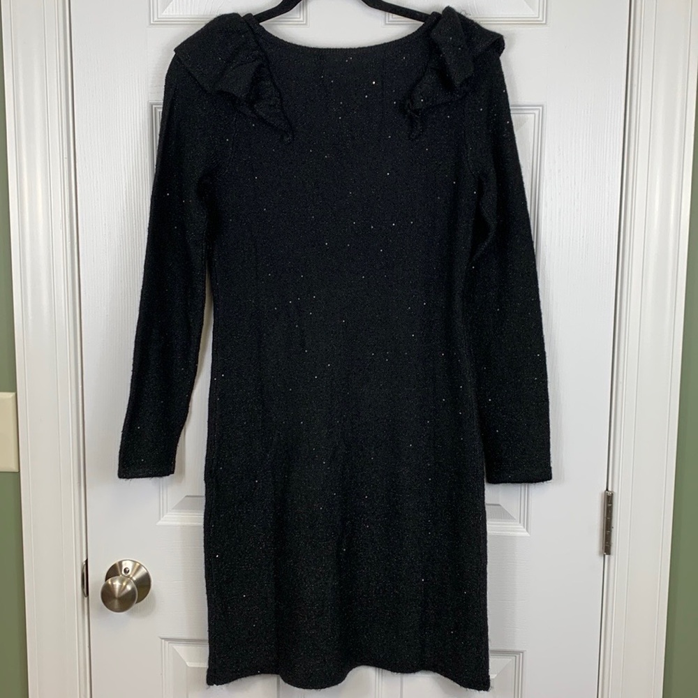 NWT Lilly Pulitzer Ruth black sequin sweater dress sz sm - Picture 11 of 11